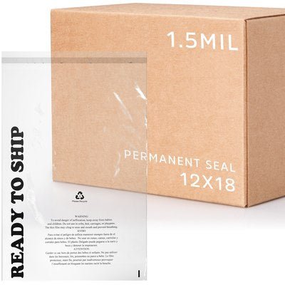 12" x 18" Extra - Strength Permanent Seal Poly Bag - Supply Legends