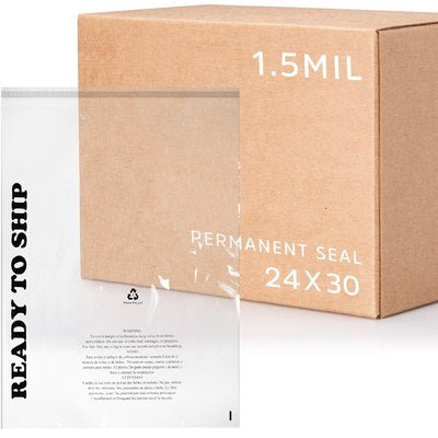 24" x 30" Extra - Strength Permanent Seal Poly Bag - Supply Legends